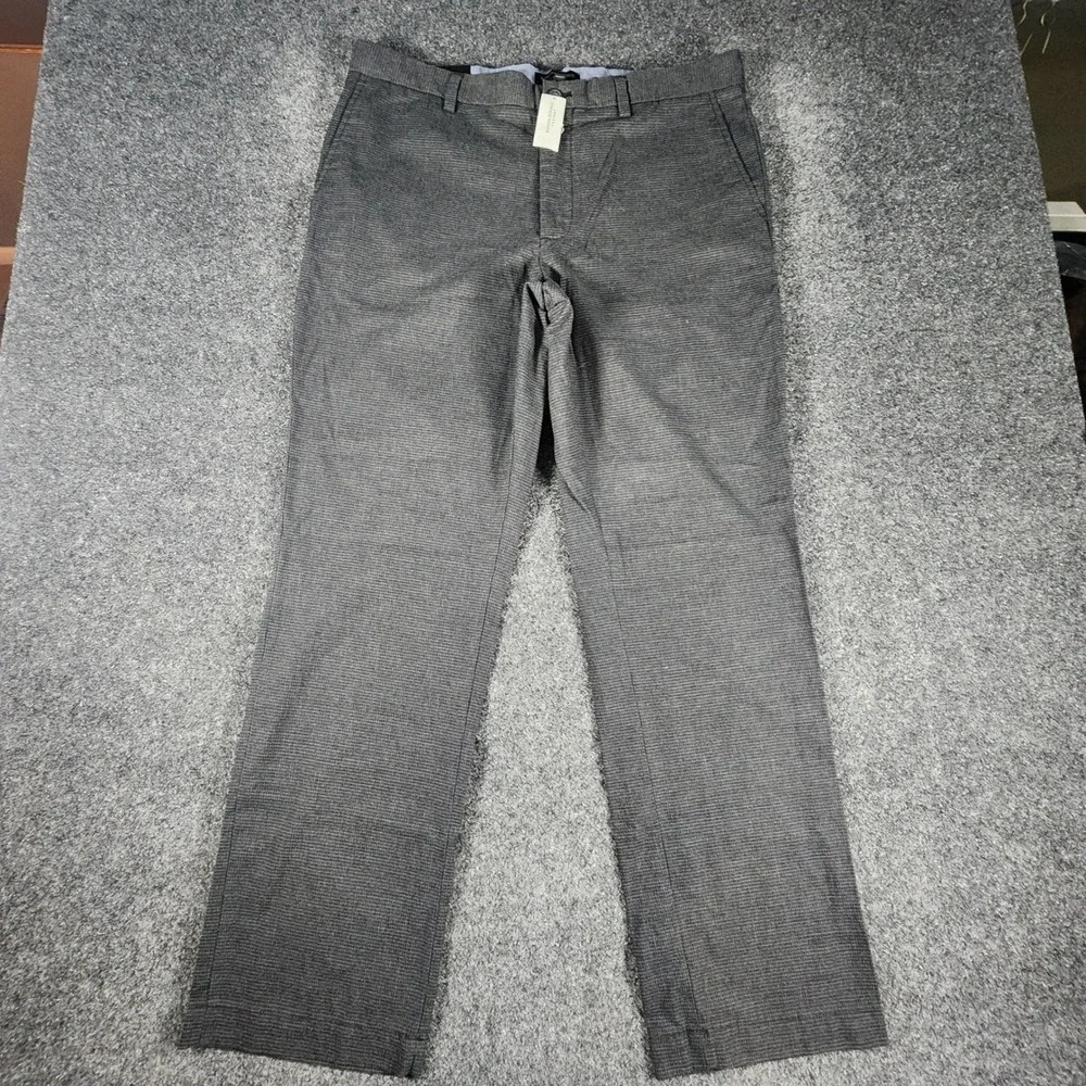 NWT Banana Republic Slim Fit Aiden Chinos Mens 36x32 Grey Cotton Blend Pants